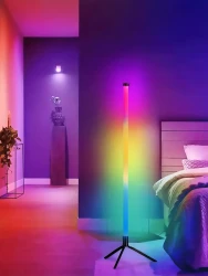 1pc Multi-Color RGB LED Corner Floor Lamp