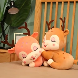 Cute Christmas Deer Plush Toy Blush Animals Stuffed