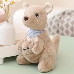 Adorable Kangaroo Family Plush Toy