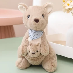 Adorable Kangaroo Family Plush Toy