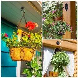 4 Pcs Heavy Duty Ceiling Hooks - Wall Mounted for Hanging Plants & Decorations