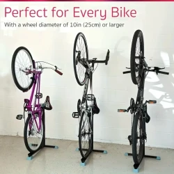 Portable Space-Saving Upright Bike Stand Rack - Indoor Bicycle Storage