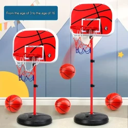 Adjustable Height Kids Basketball Hoop Set - Indoor Play Sports Toy