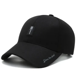 Luxury Black Baseball Cap - Premium Cotton