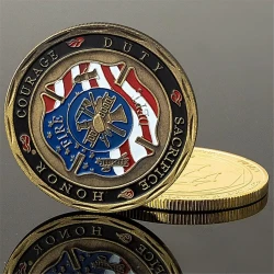 Commemorative Coin American Firefighting Mark Fire Art Gifts Souvenir