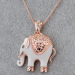 European and American exaggerated cute elephant boutique necklace gifts