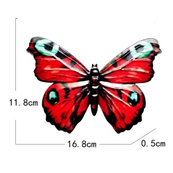 Home Craft Gifts Wrought Iron Butterfly Wall Hanging Decorations