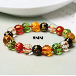 Six-Character Mantra Bracelet Tourist Area Gifts Unisex Glass