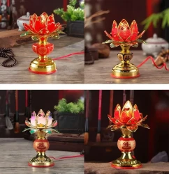 Plug-in Type Changming Buddha Lamp Buddha Worshiping Lamp