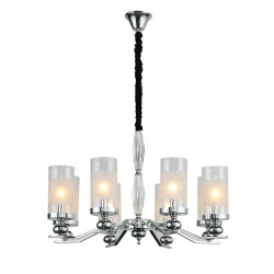 Multi-head Crystal Chandelier European Glass Retro Candle Light