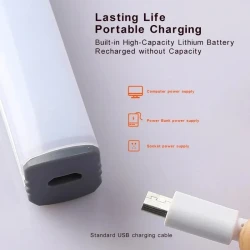 Wireless Long Night Light Bedroom Wiring Free Charging Lamp