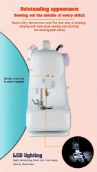 Portable 12-Stitch Sewing Machine