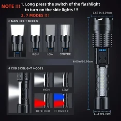 Super Bright Rechargeable Floodlight Torch - Ultra-Long Runtime