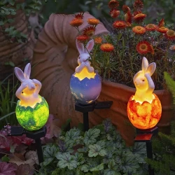 Easter Easter Broken Shell Rabbit Lawn Light🐰Broken Shell Rabbit Lawn Light🐰