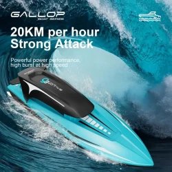 RC Boat With Dual Motors And 4-Channel, 2.4G High Speed 25km/h Remote Control Airship For Pools And Lakes, Ship Toy Gift For Adults Halloween Christmas Gift