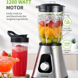 SHARDOR 1200W Professional Countertop Blender - Versatile Kitchen Essential