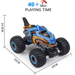 2.4GHz Remote Control Cars Monster Shark RC Car Electric Trucks Stunt Vehicle Sound Light Spray Toys for Boys Kids Children Gift