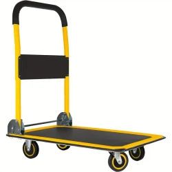 Upgraded Foldable Push Cart Dolly - 330 lbs Capacity