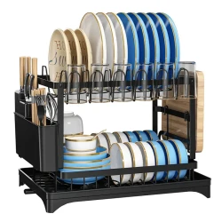 2-Tier Dish Rack with Rapid Dry Technology