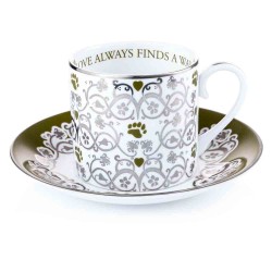 Charlie Bear Labyrinth Cup & Saucer Set Love Always Finds A Way