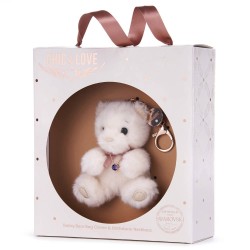 Bailey Bear Bag Charm & Birthstone Necklace - December