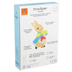 Wooden Number Puzzle Peter Rabbit