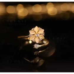 Ladies Fashion Flower Ring