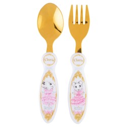 Claris 2 Piece Gold Cutlery Set