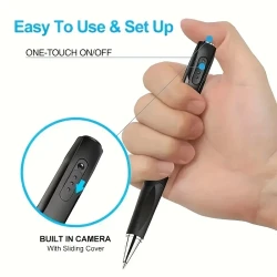 Portable 1080P HD Security Camera Pen - Mini Surveillance for Indoor/Outdoor Use