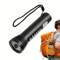 Multi-Function Flashlight with DV Surveillance Camera - MP3 Player & Alarm