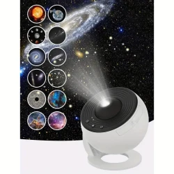 13-in-1 Galaxy Star Projector - 360° Rotating Nebula Lamp