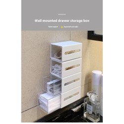 Wall-Mounted Bathroom Cotton Swab Storage Box