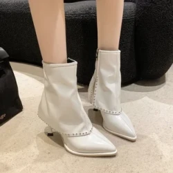 Tassel Leather Boots Fashion Women