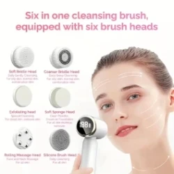 Advanced Cleansing Technology with Spin Scrub Brush