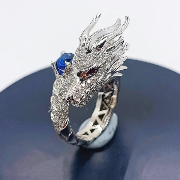 Handmade Silver Dragon Ring