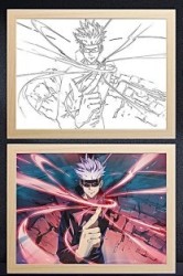 Jujutsu Kaisen Gojo Unlimited Void Light Frame