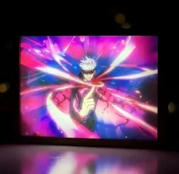 Jujutsu Kaisen Gojo Unlimited Void Light Frame