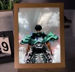 Attack On Titan Eren Giant Form Surrounding Light Frame