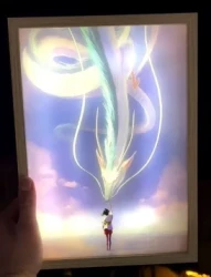 Spirited Away Dragon & Chihiro Light Frame