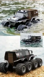 Q137 Remote Control Amphibious 8-wheel Off-road Vehicle (Single Battery), Full Body, 360°rotation And Drift, Pressure-resistant Rubber Tires, 30 Minutes Battery Life, 2.4G Remote Control