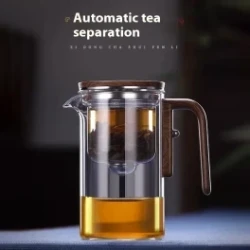 Magnetic Separation Glass Teapot