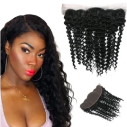 Front lace 4x13 lace frontal deep hair block