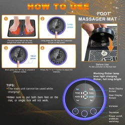 Foot Massager Mat with Remote Control - Pain Relief and Muscle Relaxation