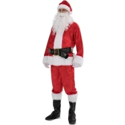 Premium Complete Santa Claus Costume Suit