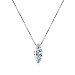 Elegant Marquise Moissanite Pendant Necklace in 925 Sterling Silver