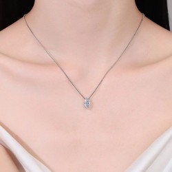 Elegant Marquise Moissanite Pendant Necklace in 925 Sterling Silver