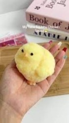 Handmade Ultra Soft Furry Chick Toy