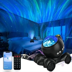 Aurora Galaxy Projector - White Noise Night Light with Speaker