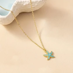 Ocean Charm: Starfish Pendant Necklace