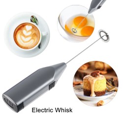 Electric Egg Beater - Coffee Milk Drink Whisk Mixer Foamer Handheld Stirrer